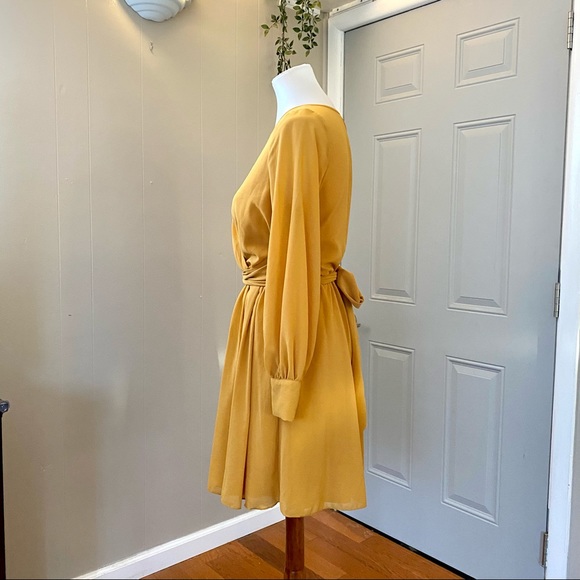 Pinkblush Yellow Tie Dress - Picture 9 of 16